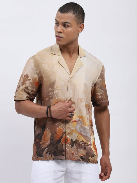 Tropical Paradise Printed Resort Shirt
