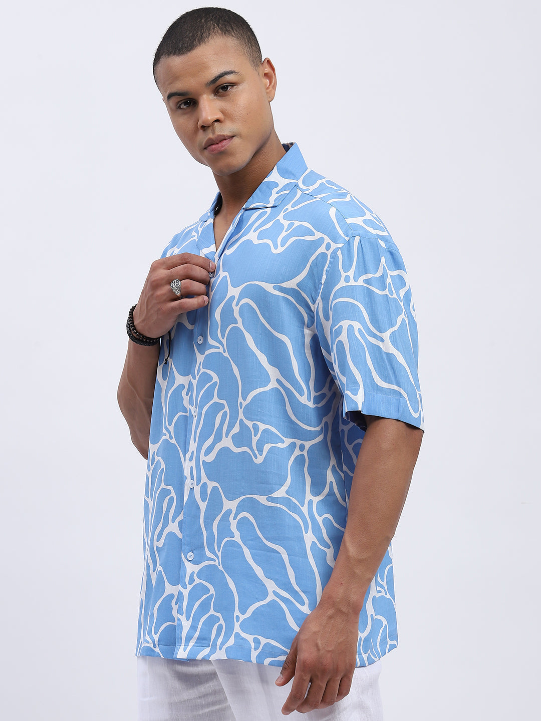 Ocean Waves Men's Resort Shirt