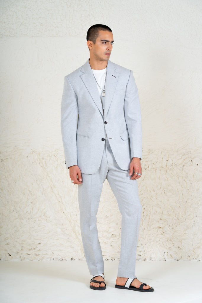 Light Blue Linen Blazer