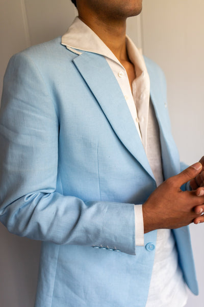 WHISPY BLUE SINGLE BREASTED SUIT