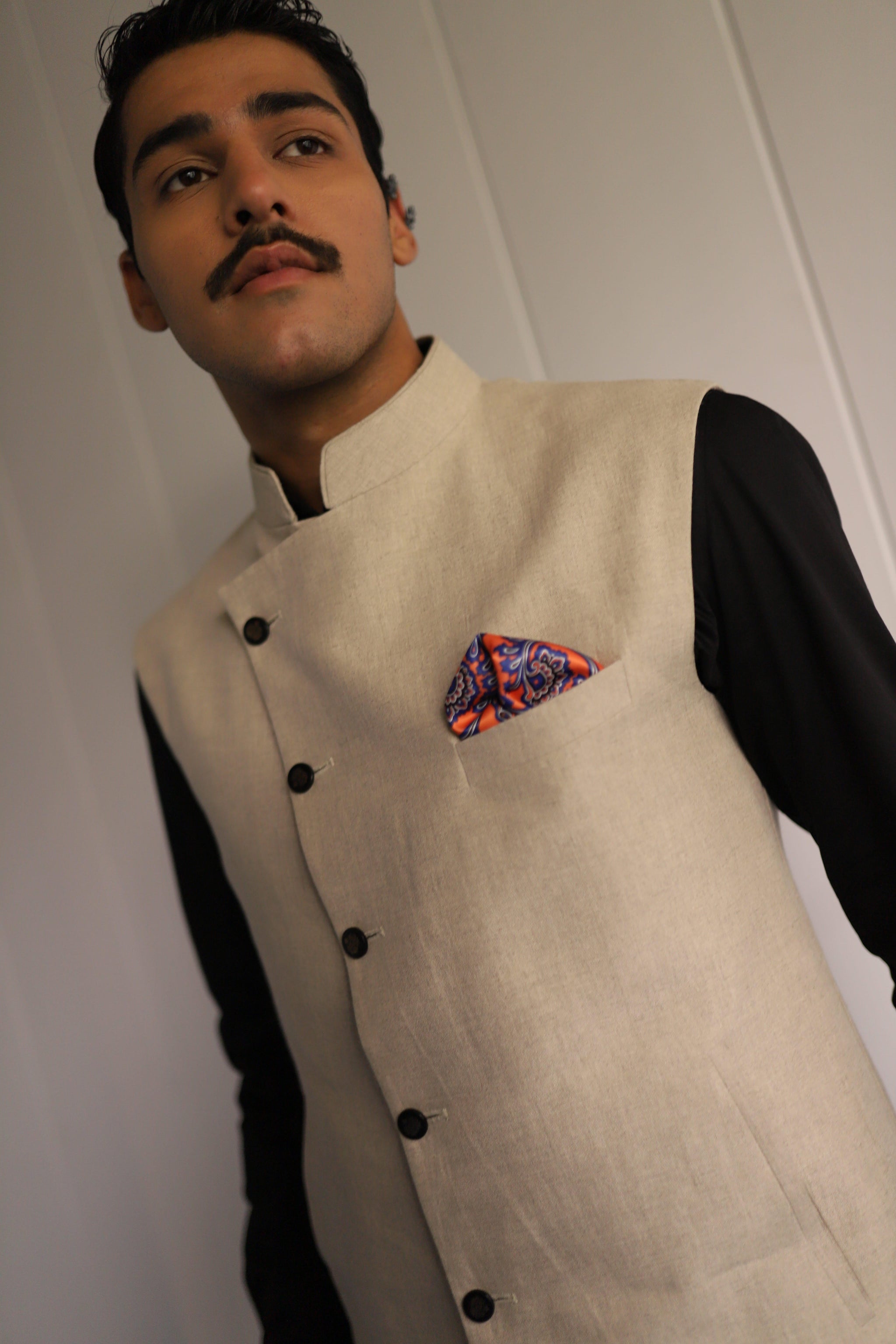 BEIGE BLISS NEHRU JACKET