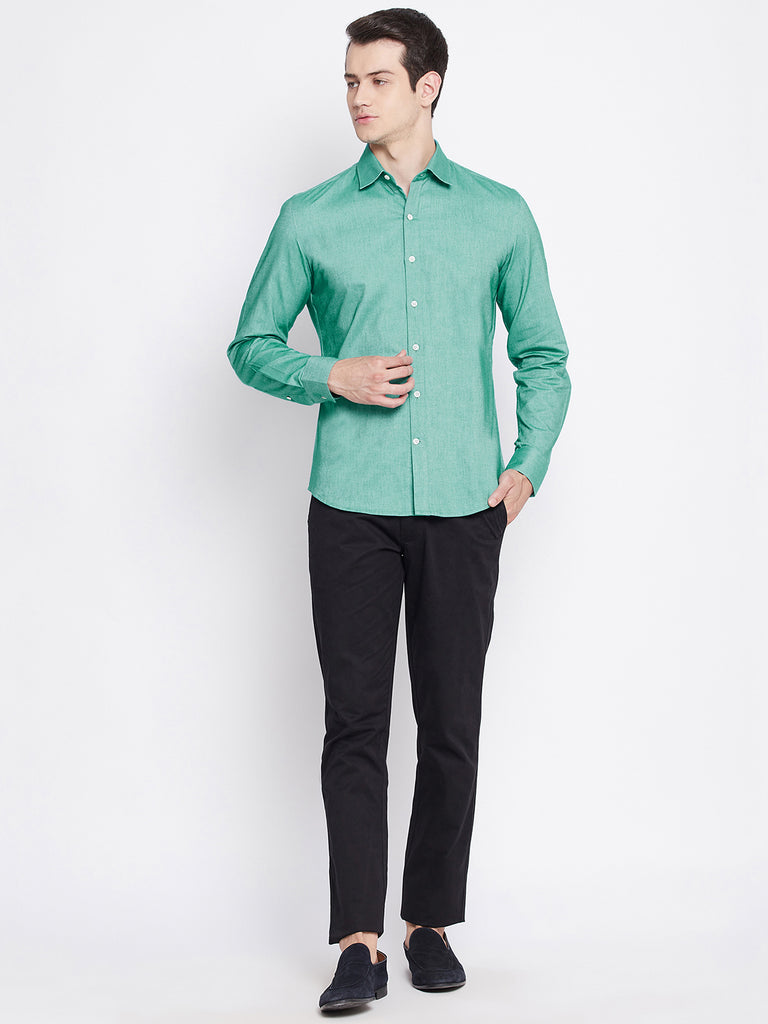 Forest Green Oxford Cotton Shirt