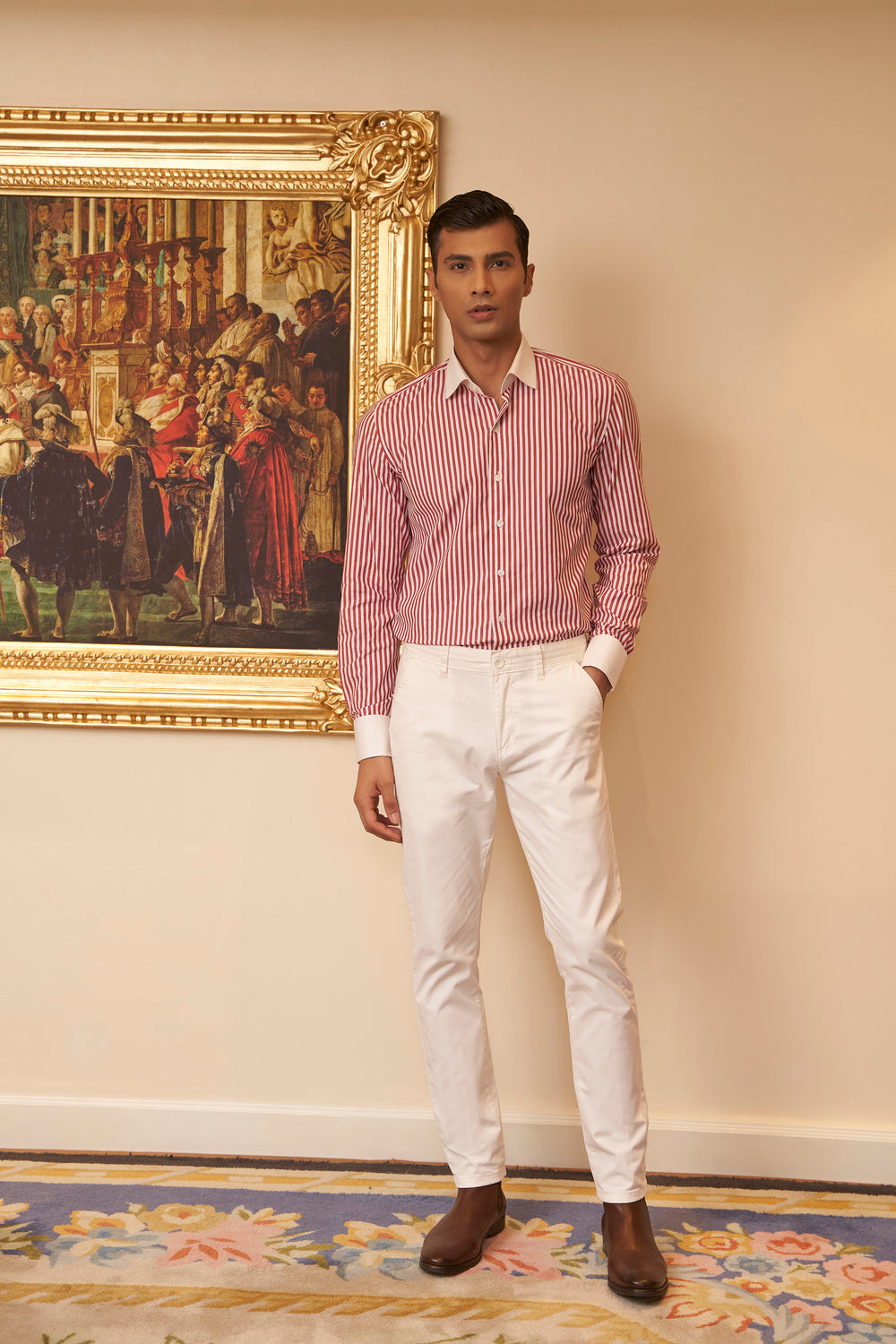 What color shirt goes well with white pants for men? - Quora